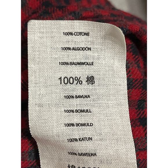 Filson Western Trim Fit Snap Shirt XXL Red Black Plaid 100% Cotton Workwear - Picture 9 of 9